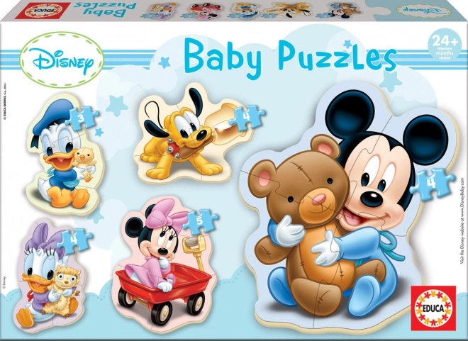 EDUCA Baby puzzel Baby’s Disney 5-in-1 (3–5 stukjes)