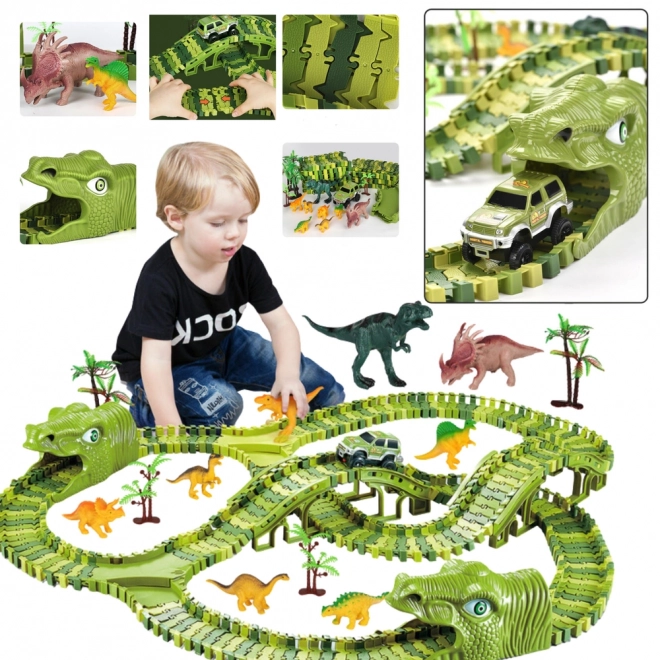 DIY dinosaurus racebaan 240 onderdelen