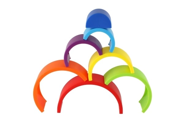 Plastic Regenboog Puzzel Voor Kinderen