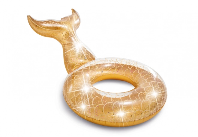 Opblaasbare ring in de vorm van een vin met glitters