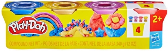 Play-Doh Metalen Set van 4 Potjes