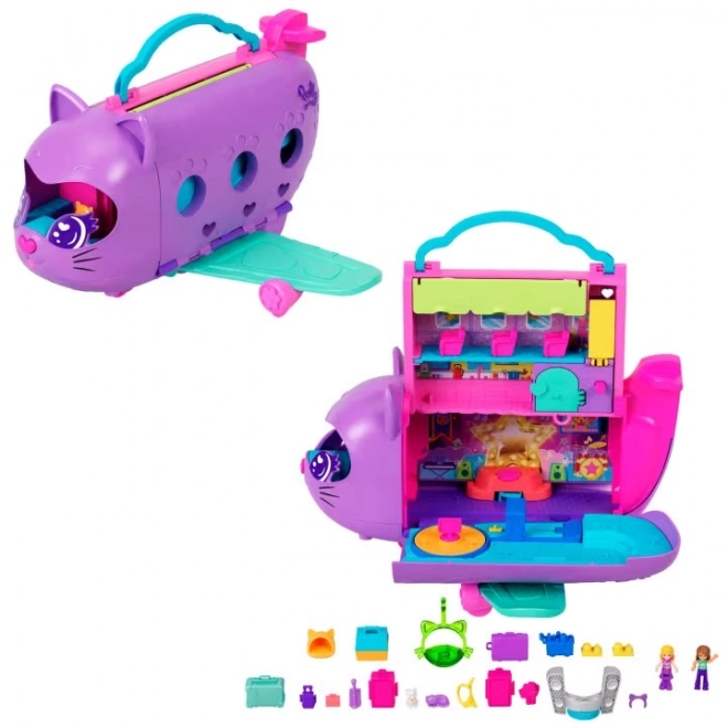 Polly Pocket Avonturen Vliegtuig met Katten