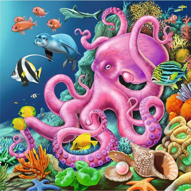Puzzel Leven onder water 3x49 stukjes