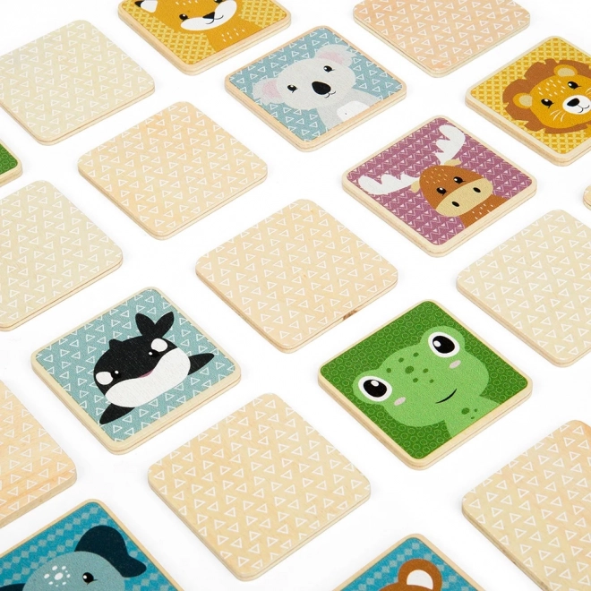 Houten memoryspel met dieren voor kinderen