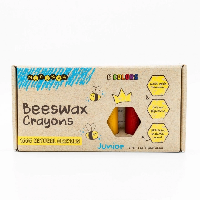 Ecologische waskrijtjes Junior 6 st