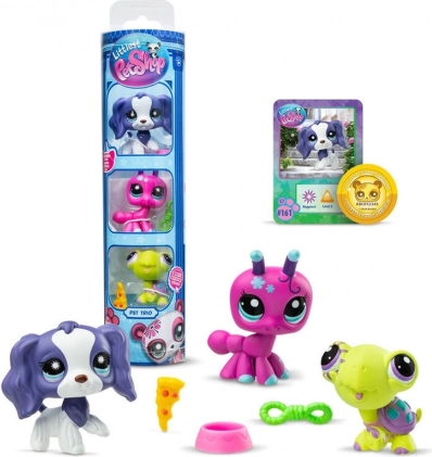 Littlest Pet Shop 3 figuren - verschillende soorten