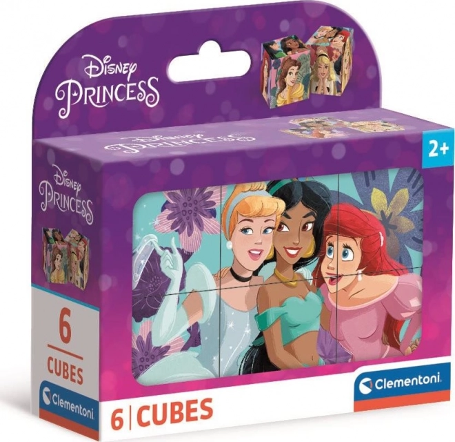 CLEMENTONI Beeldblokjes Disney prinsessen, 6 blokken