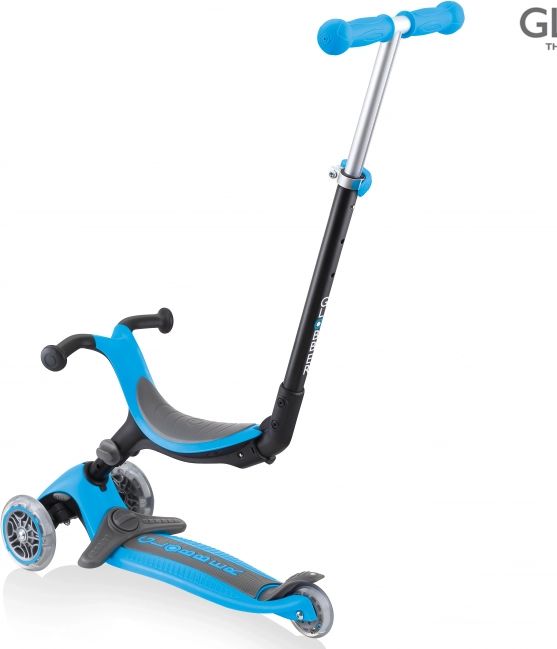 Globber Go Up vouwbare plus step hemelblauw