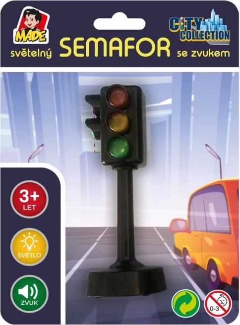 Kinderen verkeerslicht met licht en geluid