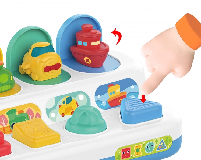 Woopie educatief kinderspeelgoed met uitspringende voertuigen Pop-Up