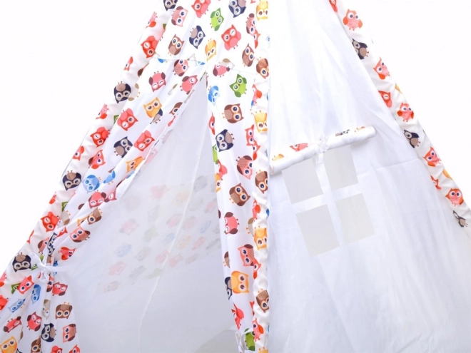 Kinder teepee tent Vrolijke uilen