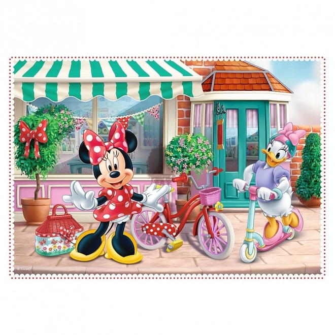 Puzzel 4in1 Minnie met vrienden