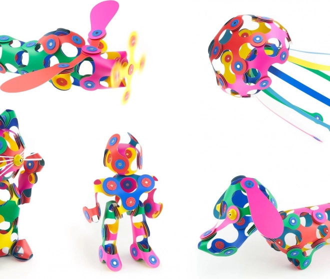 Magnetische blokken Clixo Super Rainbow, 60 stuks