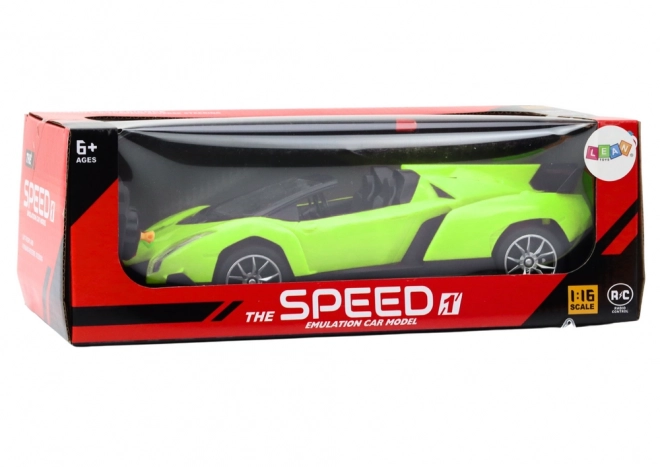 Groene Sportauto op Afstandsbediening 1:18