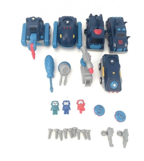 5-in-1: dinosaurus, robot en voertuig