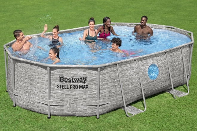 Zelfdragend zwembad Bestway Power Steel Swim Vista 427 x 250 x 100 cm