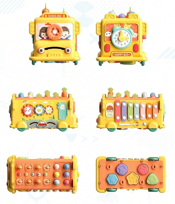 Interactieve autobus Montessori 6v1