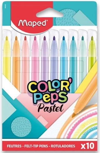 Maped fixy Color'Peps pastel, set van 10 stuks