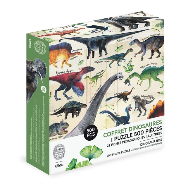 Puzzel dinosaurussen 500 stukjes
