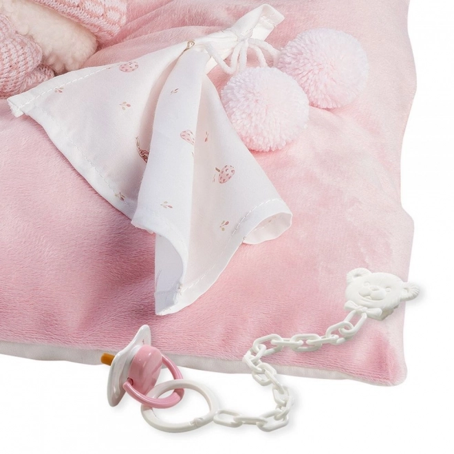 Llorens 73860 PASGEBOREN MEISJE - realistische babypop met volledig lichaam van vinyl - 40 cm