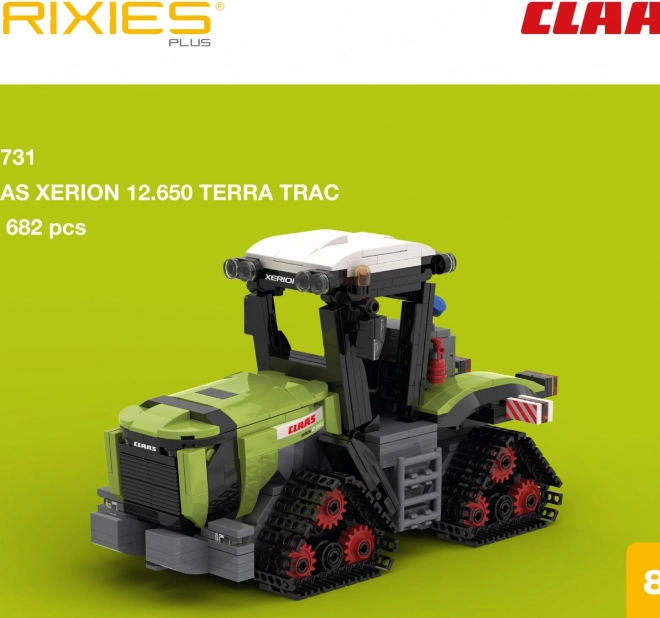 Bouwpakket BRIXIES Plus Claas Xerion 12.650 Terra Trac rupsbandtractor