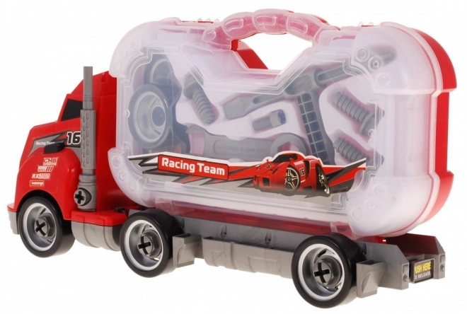 Vrachtwagen 2-in-1 met gereedschapskoffer voor kinderen 3+