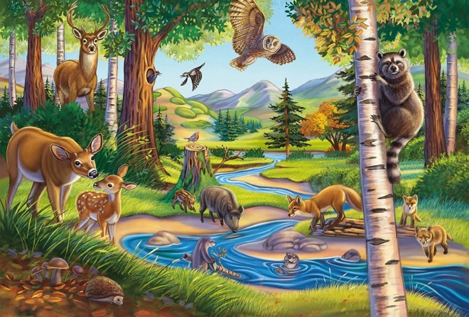 Puzzel Mijn favoriete dieren 3x48 stukjes