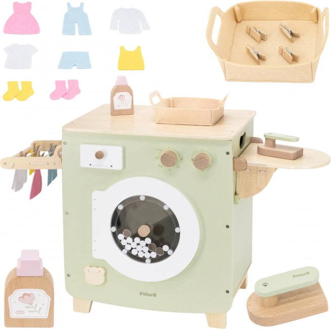 VIGA PolarB houten wasmachine met accessoires
