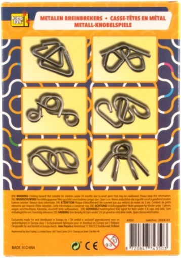 Set metalen puzzels