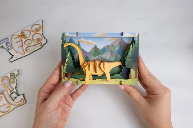 EscapeWelt 3D houten puzzel Brontosaurus