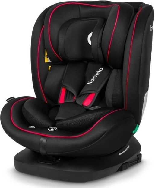 Lionelo kinderautostoel Bastiaan i-Size 40-150 cm, zwart en rood