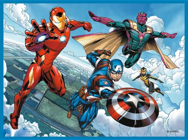 TREFL Set 3-in-1 Avengers: Helden in actie (2x puzzel + memory)