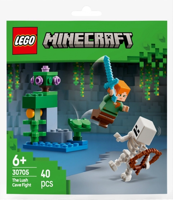 Minecraft Blokken Gevecht in de Weelderige Grot