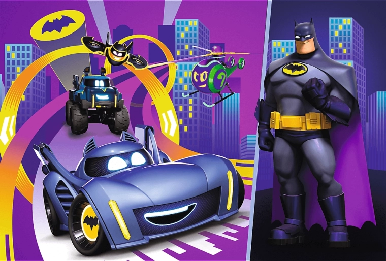 Puzzel 60 stukjes - Batman en zijn voertuigen