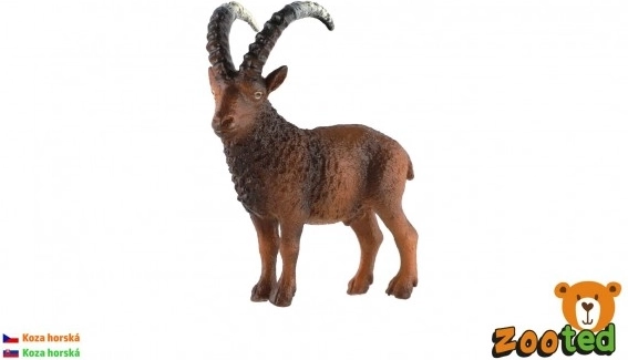 Realistische plastic figuur van een berggeit