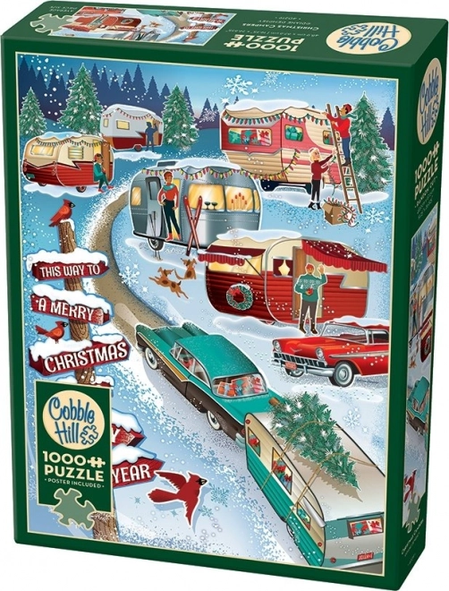 Puzzel Kerstkamperen 1000 stukjes van Cobble Hill