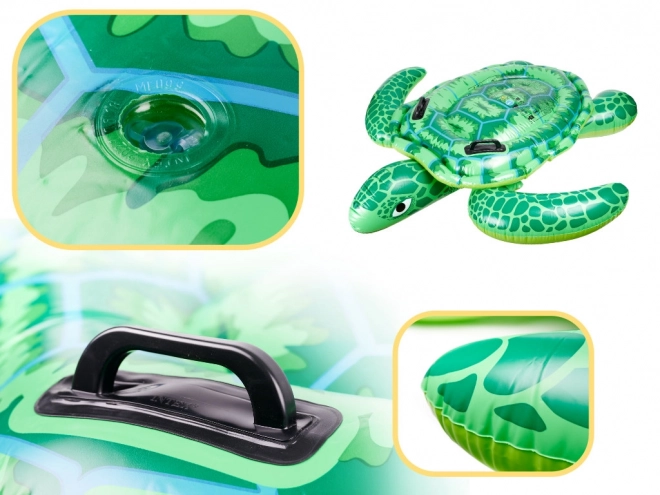 Opblaasbare matras Schildpad INTEX voor kinderen met handgrepen 150 cm
