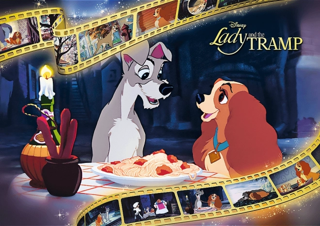 TREFL Puzzel Premium Plus Iconische Momenten: Lady en de Vagebond 1000 stukjes