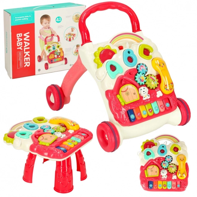 Babyloop/multifunctionele tafel 4-in-1 – rood