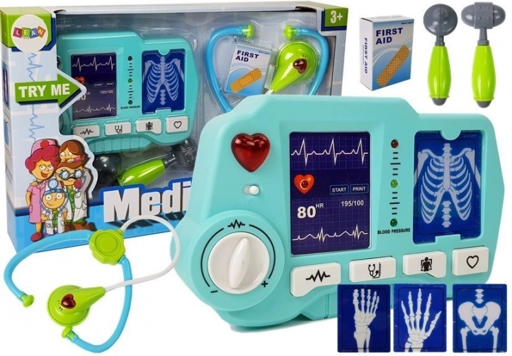 Kinderdoktersset met apparatuur en röntgen