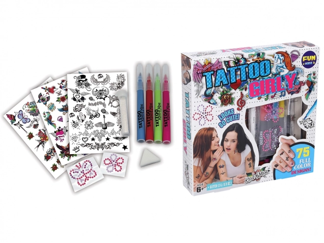 Tatoeageset met stiften