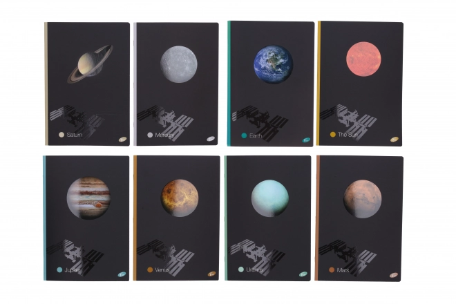 Schrift A4, 40p, planeten