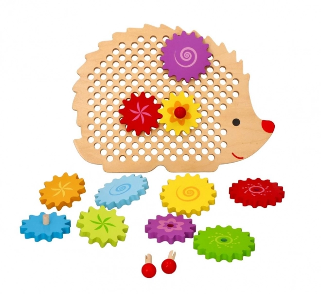 Puzzel Egel met tandwielen
