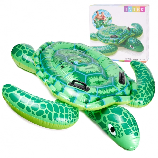 Opblaasbare matras Schildpad INTEX voor kinderen met handgrepen 150 cm
