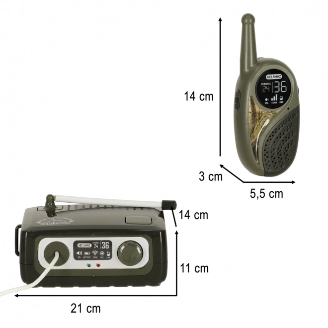 Kinderset Walkie Talkie met centrale eenheid Explorer