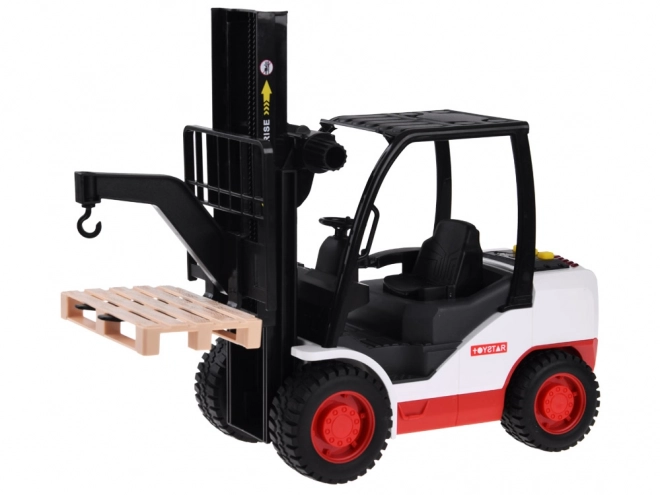Grote heftruck met pallet