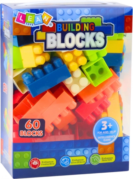 Bouwset Educatief Set Kleurrijk 60 stuks