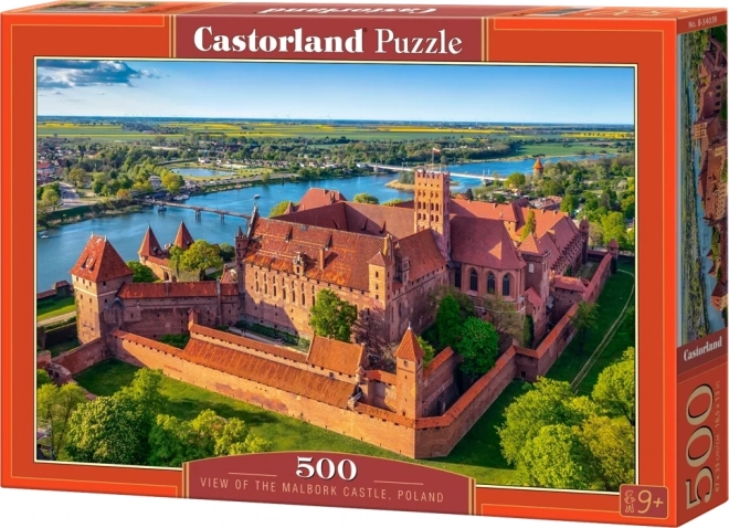 Puzzel 500 stukjes – Uitzicht op kasteel Malbork, Polen