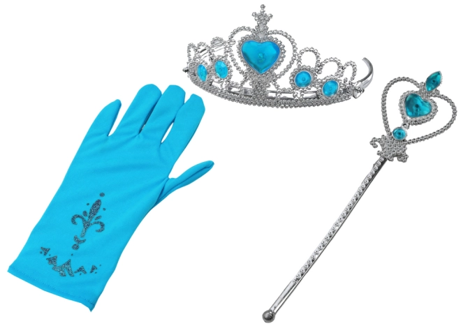 Magische toverstaf met blauwe diamanten