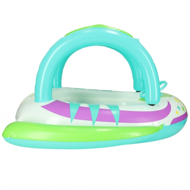Opblaasbare kinderboot met stuur en zonnescherm Bestway